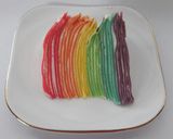 Foto langkah ke 10 dari resep Rainbow Mille Crepe.