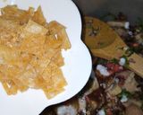 A picture of step 8 of Blackened Boondi Chaat.