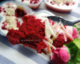 Gambar langkah 12 resipi Kek Red Velvet Cheese Leleh.