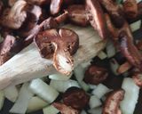 Siitake gombás omlett recept fázis 2 fotója