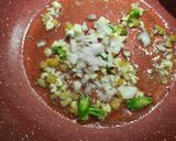 A picture of step 3 of Chilli Chicken.