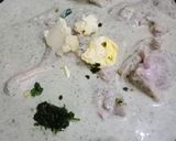 A picture of step 2 of Chicken malai tikka biryani.