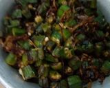 A picture of step 5 of Bhindi Fry.