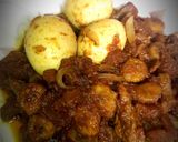 A picture of step 5 of Plantain and kpomo sauce.