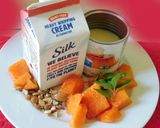 A picture of step 1 of Papaya ice cream.