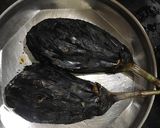 A picture of step 1 of Baingan (Eggplant) Bharta.