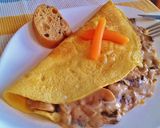Foto del paso 11 de la receta Tortilla de champiñones al Oporto