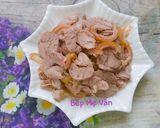 Hình bước làm 1 của món Bánh tráng cuốn bắp bò,đậu hủ,trứng và rau củ