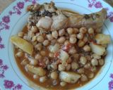 Foto del paso 8 de la receta: Cazuela de garbanzos y pavo atomatada