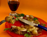Foto del paso 16 de la receta: Lomito de cerdo con salsa de uvas y papas aplastadas