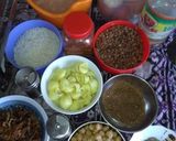 A picture of step 1 of Koshari.
