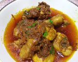 A picture of step 5 of Chicken karia.