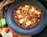 A picture of step 8 of Thin Crust Ragi Pizza.