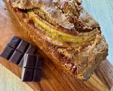 Une image de l'étape 8 de Banana Bread au beurre de cacahuètes et pépites de chocolat sans gluten ni lactose.