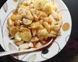 A picture of step 13 of Aloo chaat and kharboonana chaat.
