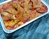 A picture of step 4 of Mutton Raan.