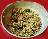 A picture of step 4 of Kodo millet uppuma.