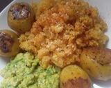 Foto del paso 11 de la receta: "Arroz con zanahoria"🍚🥕, puré de aguacate🥑 y papa criolla🥔!!!