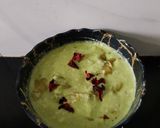 A picture of step 3 of Kiwi Srikhand.