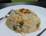 Foto langkah ke 6 dari resep Nasgor ikan teri mix vegie.