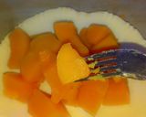 A picture of step 4 of Chapati malenge/carrots 😋😋😋.