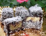 Pas rețetă Prăjitura Lamington (tăvălită cu cocos) 4 fotografie