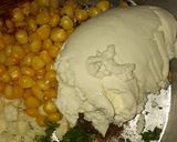 A picture of step 1 of Curd paneer and corn sandwich.
