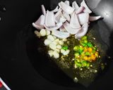 A picture of step 3 of Soybean manchurian.