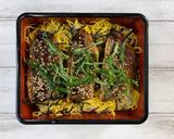 A picture of step 6 of Horse Mackerel Kabayaki on Rice Packed with Umami Taste of Shiitake Powder.
