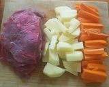 Foto del paso 1 de la receta: Pajaritos (rollos de carne con verduras)