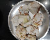 A picture of step 6 of Arbi Took chaat.