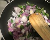 A picture of step 2 of Mysore Masala Dosa Chutney-Red chutney.