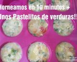 Foto del paso 4 de la receta Pastelitos Cupcakes de Verduras con Salsa de Miel y mostaza