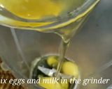 A picture of step 4 of Caramel Egg Pudding with dryfruits.