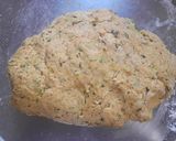 A picture of step 3 of Kaddu paratha(pumpkin).