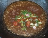 Foto langkah ke 10 dari resep Bubur Daging Warna Warni.