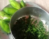 A picture of step 1 of Bitter gourd tikki.