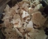A picture of step 1 of Leftover roti churma.