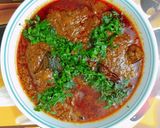 A picture of step 9 of Mutton Masala.
