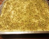 A picture of step 4 of Limoncello Tiramisu with Pistachio Crumble.