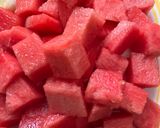 Foto del paso 3 de la receta: Postre de verano: Sandía y melón, con frutos secos