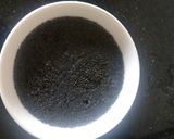 A picture of step 1 of Lemonade with sabja or sweet basil seeds.