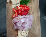 Foto langkah ke 3 dari resep Tumis nangka bumbu sambal matah.