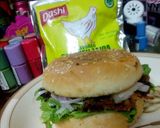 A picture of step 4 of Beef veg burger.