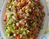 A picture of step 4 of Chickpeas salad / healthy, protein, diet salad.