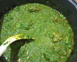 A picture of step 4 of Palak Gosht (My Style).