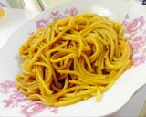A picture of step 6 of Spaghetti with rich tamato sauce.
