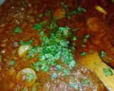 A picture of step 5 of Qeema biryani.