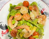 Foto langkah ke 3 dari resep Avocado prawns salad🥑 🥬.