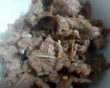 Hình bước làm 2 của món Bò xào rau muống